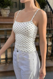 Polka Dot Printed Sleeveless Camisole Vest