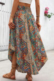 Bohemian Ethnic Style Irregular High Waisted Skirt