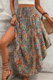 Bohemian Ethnic Style Irregular High Waisted Skirt