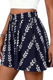 Floral Print High Elastic Waist Shorts