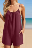 Large Size Sleeveless Camisole Backless Jumpsuit