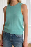 Butterfly Knot Sleeveless Knitted Sweater