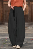 Large Size Cotton Linen Loose Lantern Pants