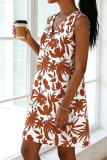 Bohemian V-neck Sleeveless Mini Dress
