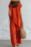 Large Size T-shirt Wide Leg Pants 2-piece Set