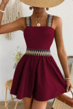 Vacation Style Camisole Waist Cinching Jumpsuit