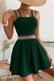Vacation Style Camisole Waist Cinching Jumpsuit