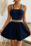 Vacation Style Camisole Waist Cinching Jumpsuit