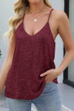 V-neck Sleeveless Sequined Vest
