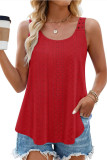 Sleeveless Loose Round Neck Tank Top