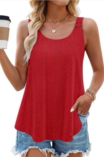 Sleeveless Loose Round Neck Tank Top