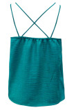 Solid Color Lace V-neck Sleeveless Vest
