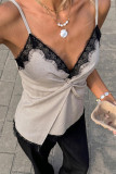 Lace V-neck Sleeveless Camisole Vest