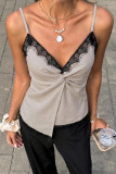 Lace V-neck Sleeveless Camisole Vest
