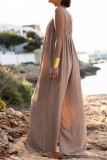 Large Size Sleeveless Backless Loose Jumpsuit