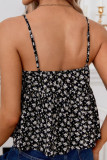 Floral Print Sleeveless V-neck Vest