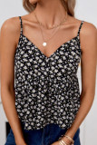 Floral Print Sleeveless V-neck Vest