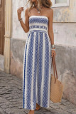 Ethnic Style Geometric Printed Wide Leg Jumpsuit