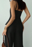 Solid Color Asymmetric Camisole Sleeveless Shirt