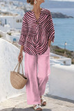 Seven Quarter Sleeve Shirt Straight Leg Pants 2-piece Set