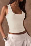 Hot Stamping Slim Fit Sleeveless Vest