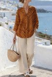 Seven Quarter Sleeve Shirt Straight Leg Pants 2-piece Set