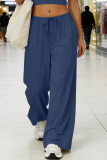 Sports Yoga Elastic Drawstring Wide Leg Pants