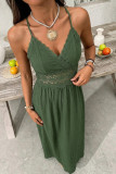 Bohemian Lace Sleeve Backless Dress