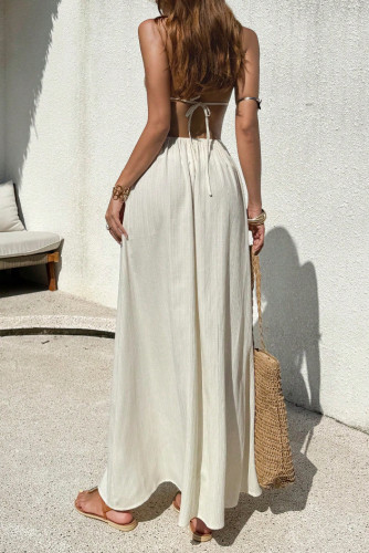 Bohemian Shell Bead Tassel Sleeveless Dress
