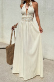 Bohemian Shell Bead Tassel Sleeveless Dress