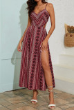 V-neck Sleeveless Backless Dress