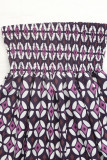 Ethnic Style Lotus Leaf Edge High Waisted Skirt
