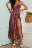V-neck Sleeveless Backless Dress