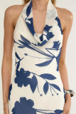Holiday Style Mesh Sleeveless Backless Dress