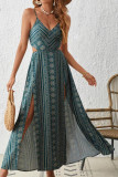 V-neck Sleeveless Backless Dress