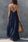 Vintage Bohemian Backless Sleeveless Dress