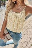 Floral Print U-neck Sleeveless Vest