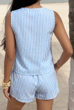 Bareback Bow Vest Shorts Two-piece Set