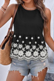 Ethnic Style Embroidered Sleeveless Shirt