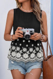 Ethnic Style Embroidered Sleeveless Shirt