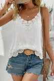 Solid Color Lace Camisole Tank Top