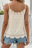Solid Color Lace Camisole Tank Top