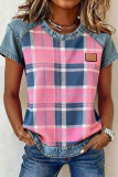 Round Neck Printed Short Sleeved Shirt