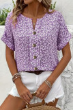 Floral Print Short Sleeved T-shirt
