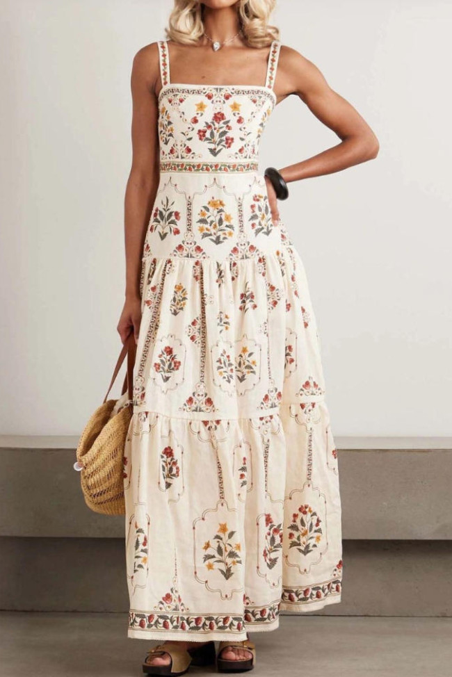 Bohemian High Waisted Sleeveless Dress