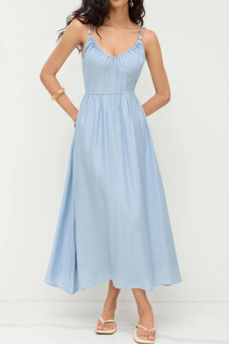 V-neck Backless Camisole Dress