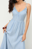 V-neck Backless Camisole Dress