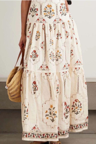 Bohemian High Waisted Sleeveless Dress