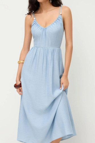 V-neck Backless Camisole Dress