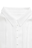 Lapel Waist Cinching Shirt Dress